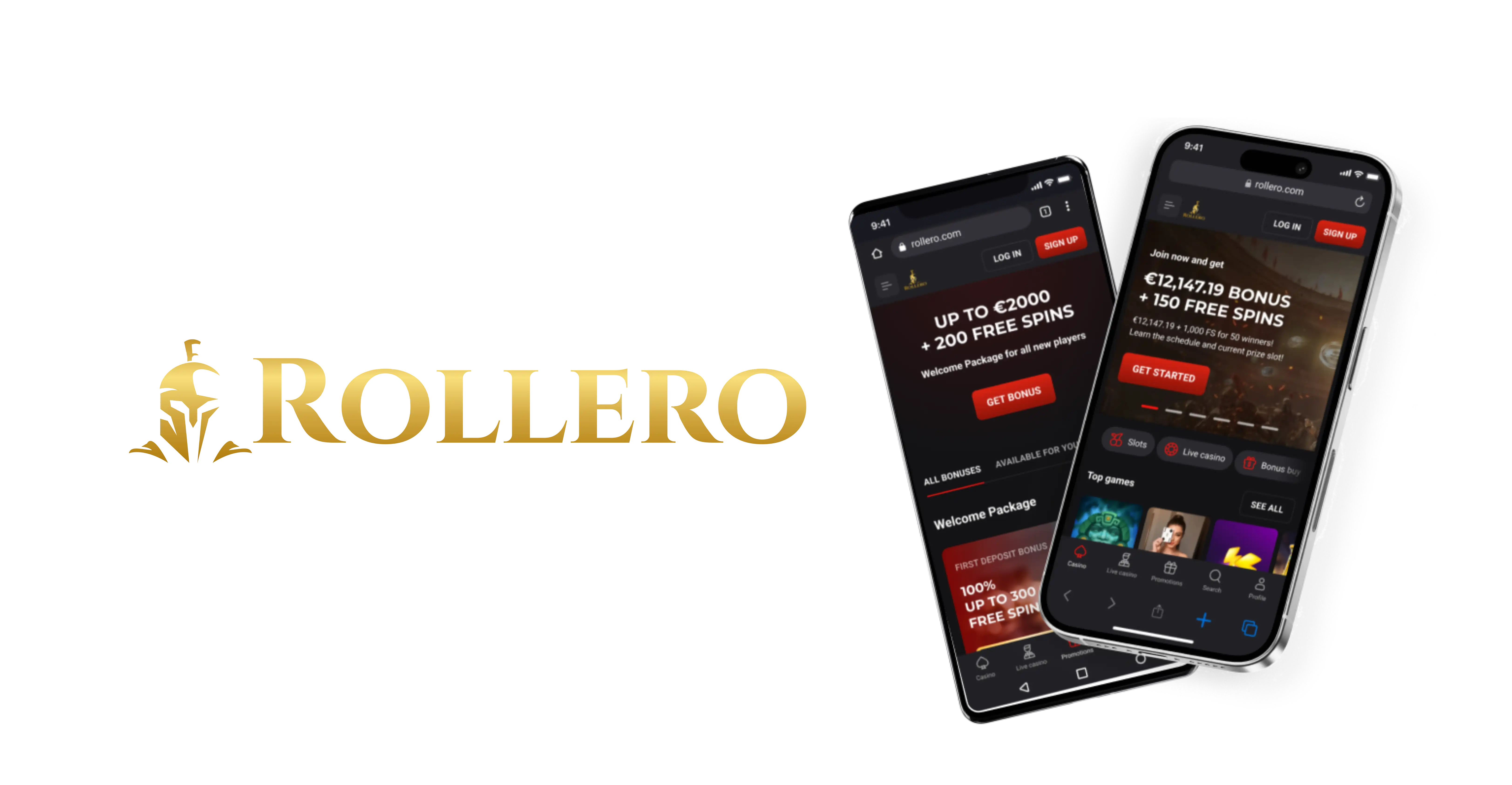 Rollero Casino App Screenshot